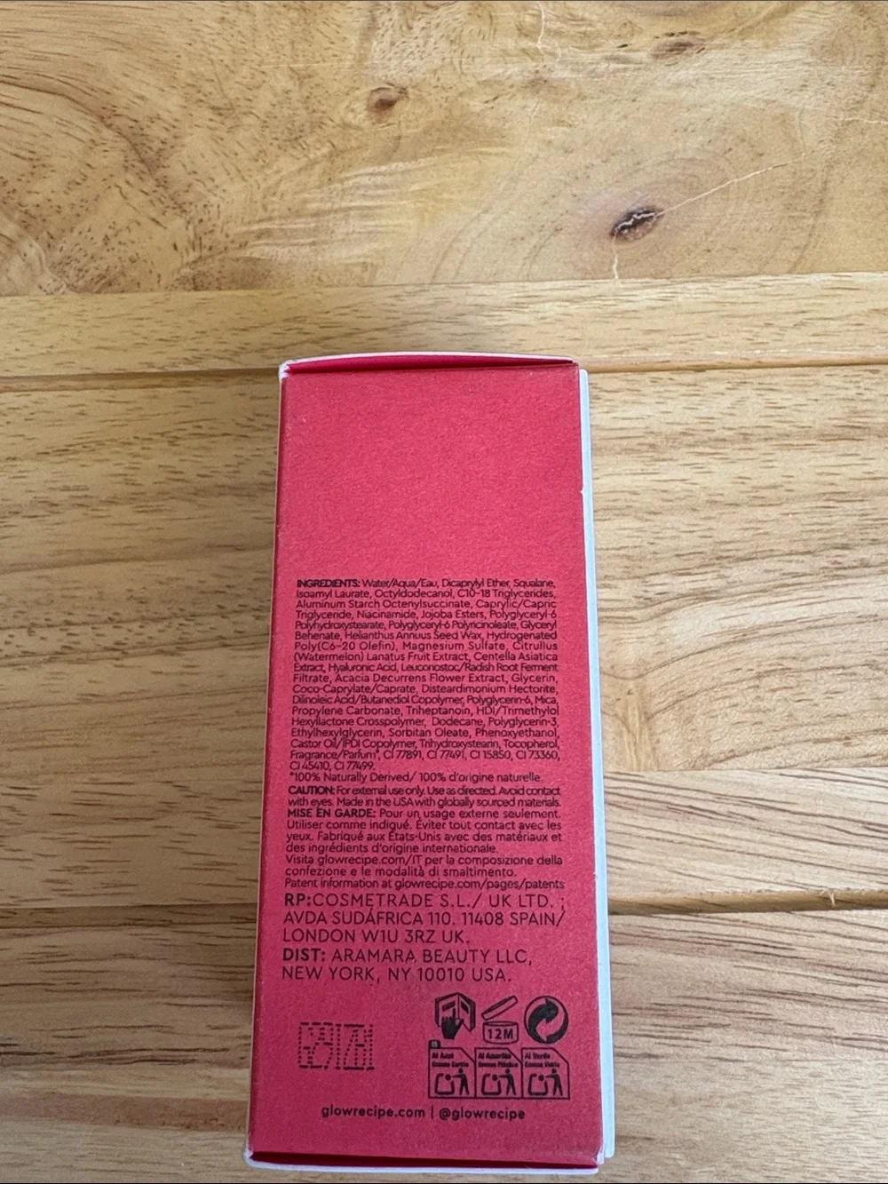Glow Recipe Watermelon Glow Niacinamide Dewy Flush Plump Even Tone Tinted Serum